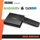 ТВ-приставка Android 10,0 Mecool KT1 для DVB S2S 4K 2 + 16GB SMART TV BT 4.2 WIFI с голосовым ассистентом ресивер медиаплеер TV