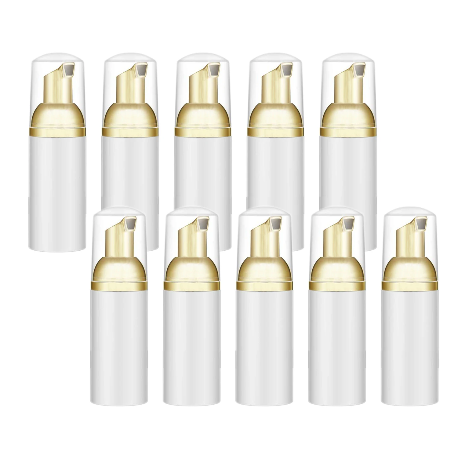 10 Pieces Plastic Travel Foaming Soap Dispenser | Mini Empty Foaming Liquid Soap Pump Bottles Lash Cleanser Bottles