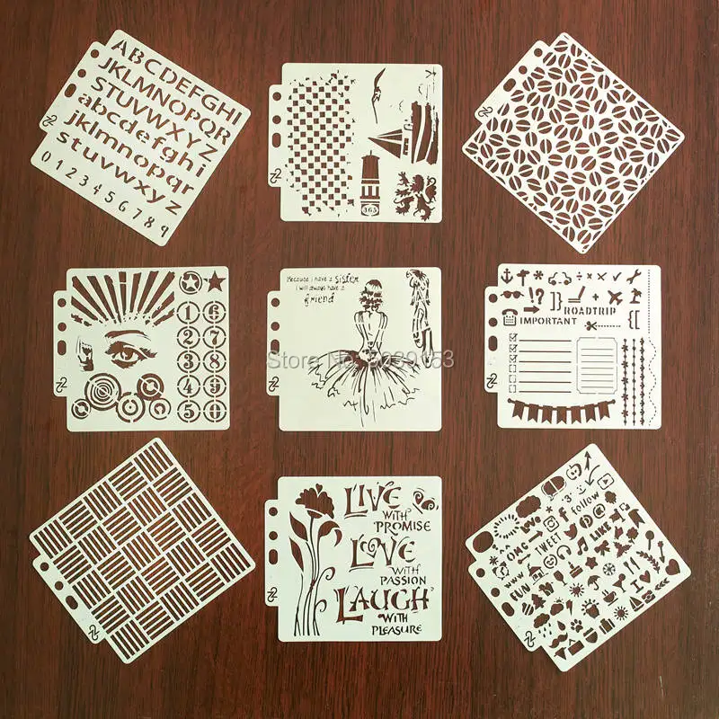 Пустые трафареты для девочек балетные глаза штампы скрапбукинга тиснение