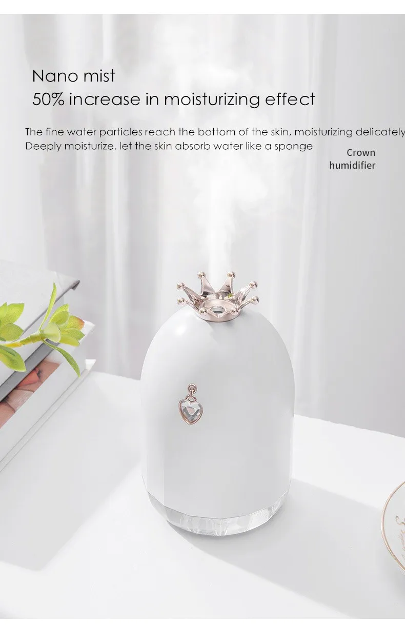 

Pioneering crown replenishment USB humidifier aromatherapy l silent spray creative gift customization