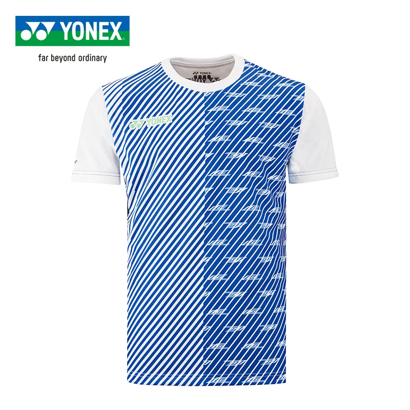 Мужская дышащая Футболка Yonex для бадминтона быстросохнущая Спортивная футболка