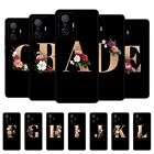 Чехол для Xiaomi 11 T, чехол для Xiaomi 11 T Pro, задняя крышка для телефона Xiaomi11T mi 11 T 11TPro, черный чехол из ТПУ, забавное имя, буква