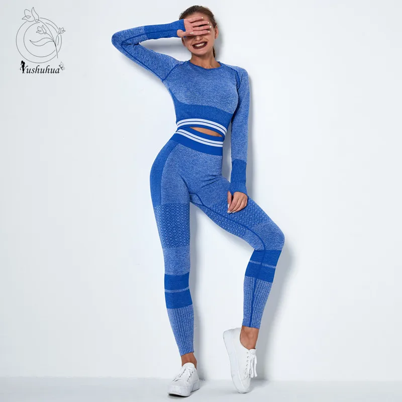 Женский спортивный костюм Vital бесшовный для занятий йогой фитнесом леггинсами и