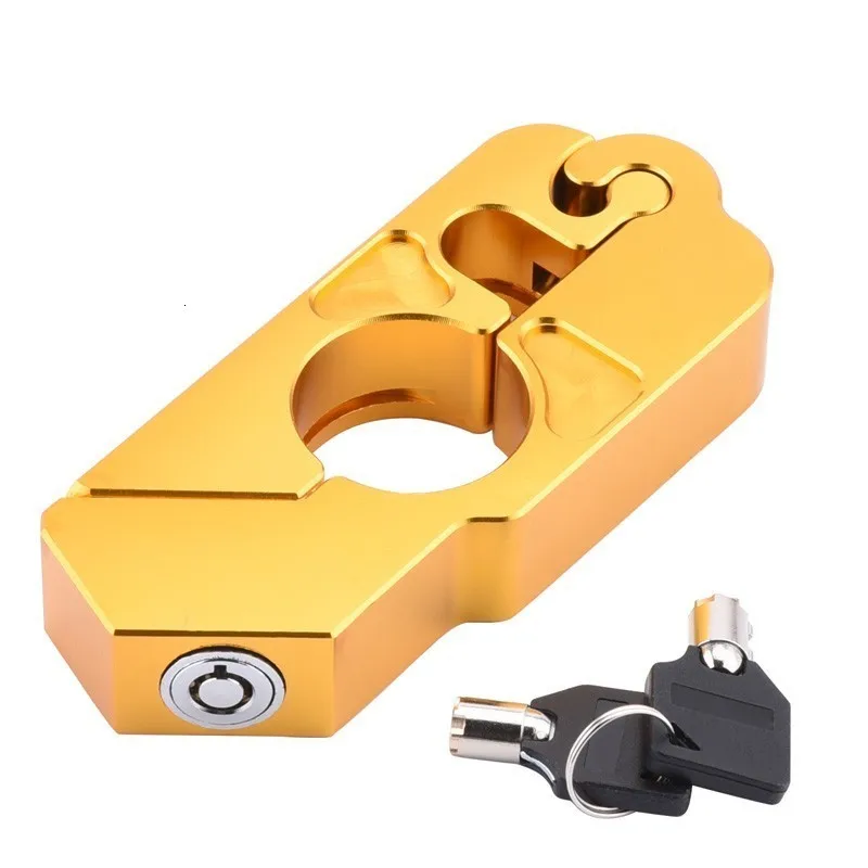 Gold SPELAB мотоциклетный руль для руля Замок безопасности замки мотоциклетная рукоятка замок подходящий Скутер ATV грязные уличные велосипеды мотоцикл части - Color: Gold