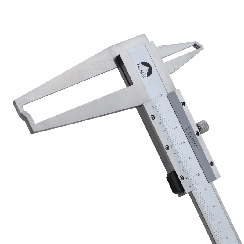 FUJISAN Vernier Caliper 7-150/200/300mm 0.02mm Inside Calipers Groove Long Claw Measuring Tools