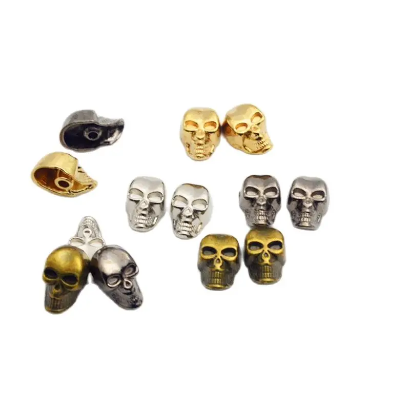 4 вида цветов для выбора черепа панк одежды заклепки Шпильки кепки обуви сумки