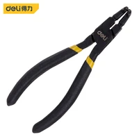 deli professional 5 inches inside bending circlip pliers external bend clamp point shaft snap ring bent nose repair hand tools
