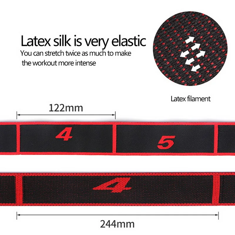 Йога тянуть ремень полиэстер латекс эластичный туфли для латинских танцев