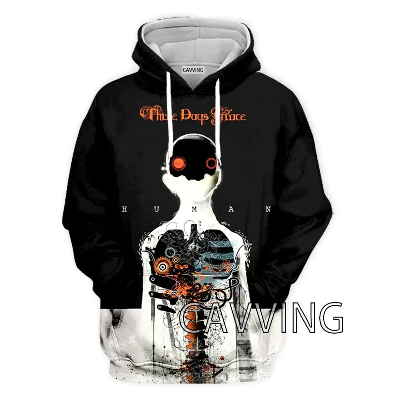 Толстовка с капюшоном для мужчин и женщин, Модный свитшот с 3D принтом «три дня грации», худи в стиле Харадзюку, одежда