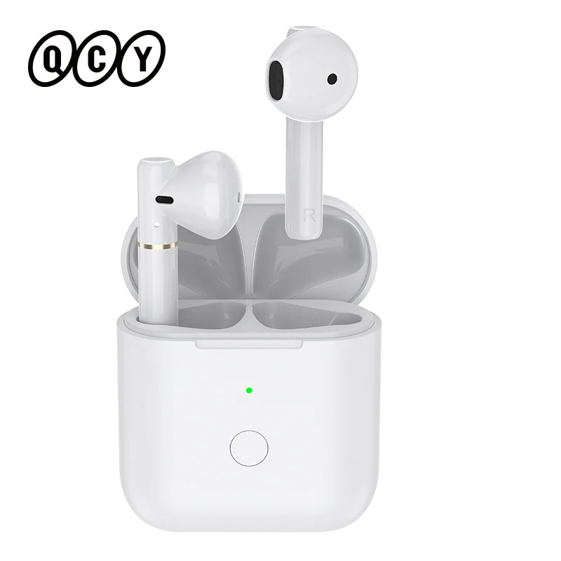 QCY T8S low latency east 65 ms game mode headphone wireless Bluetooth earbuds with  microphones HD call headset customizing APP