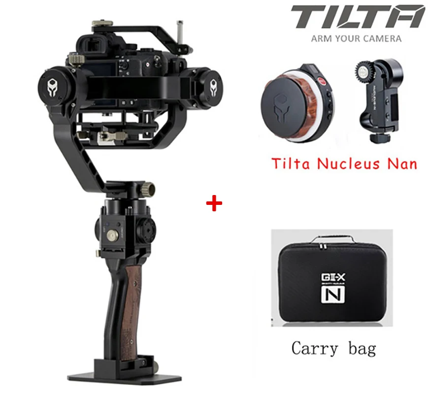TILTA Gravity G2X TILTAMAX 3-осевой портативный монопод с шарнирным замком со стабилизатором DSLR Объективы для камер SONY CANON беззеркальных цифровых зеркальных фотокамер GH5 5D3 VS Ronin SC - Цвет: G2X Nucleus Nano Bag