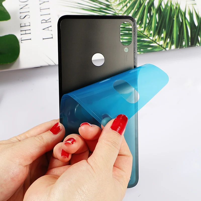 Для Xiaomi Redmi Note 7 стеклянная крышка батарейного отсека запасной корпус запасные