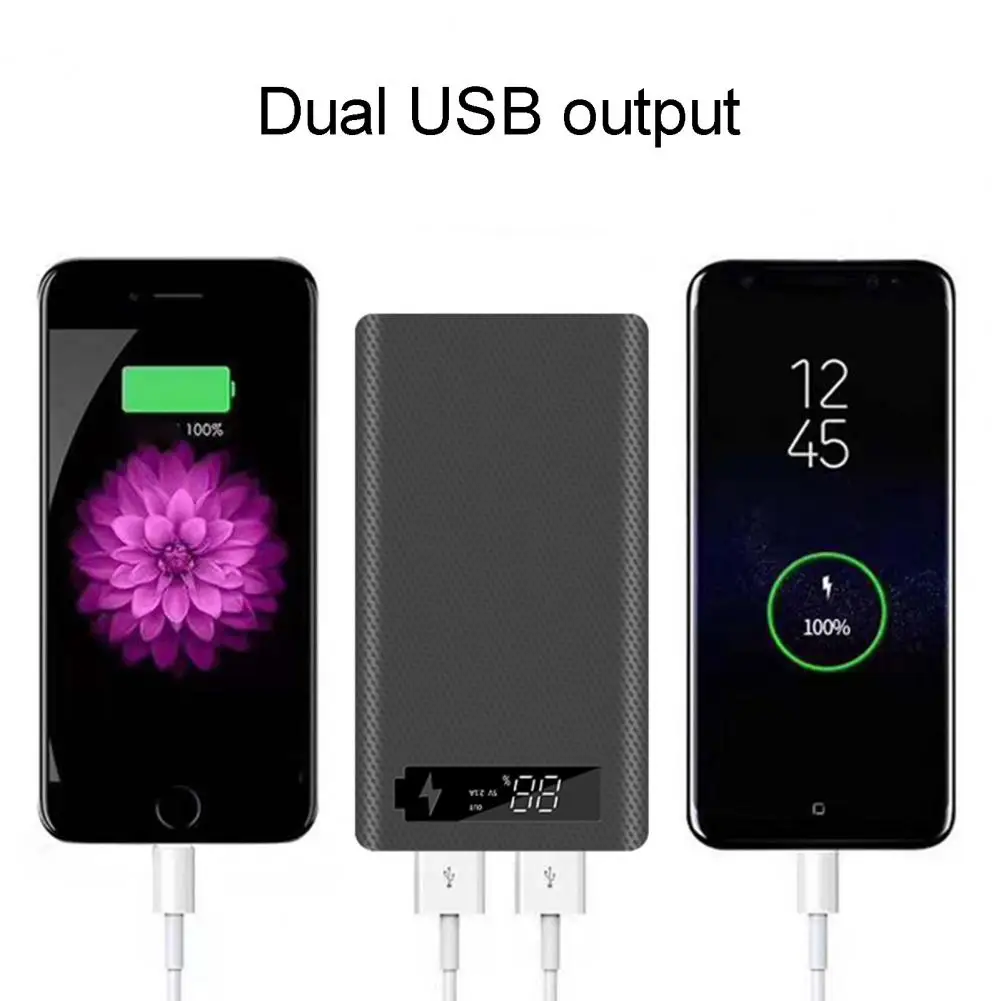 Портативный внешний аккумулятор M6 Micro USB Type-C чехол DIY18650 зарядное устройство для