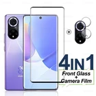 Изогнутое защитное стекло 9D для камеры 1-4 для Huawei Huawey Huawie Huawei Nova9 Nova 9 NAM-LX9 6,57 дюйма, Защитная пленка для экрана телефона