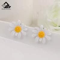 chrysanthemum earrings korean jewelry cute flower stud earrings for women