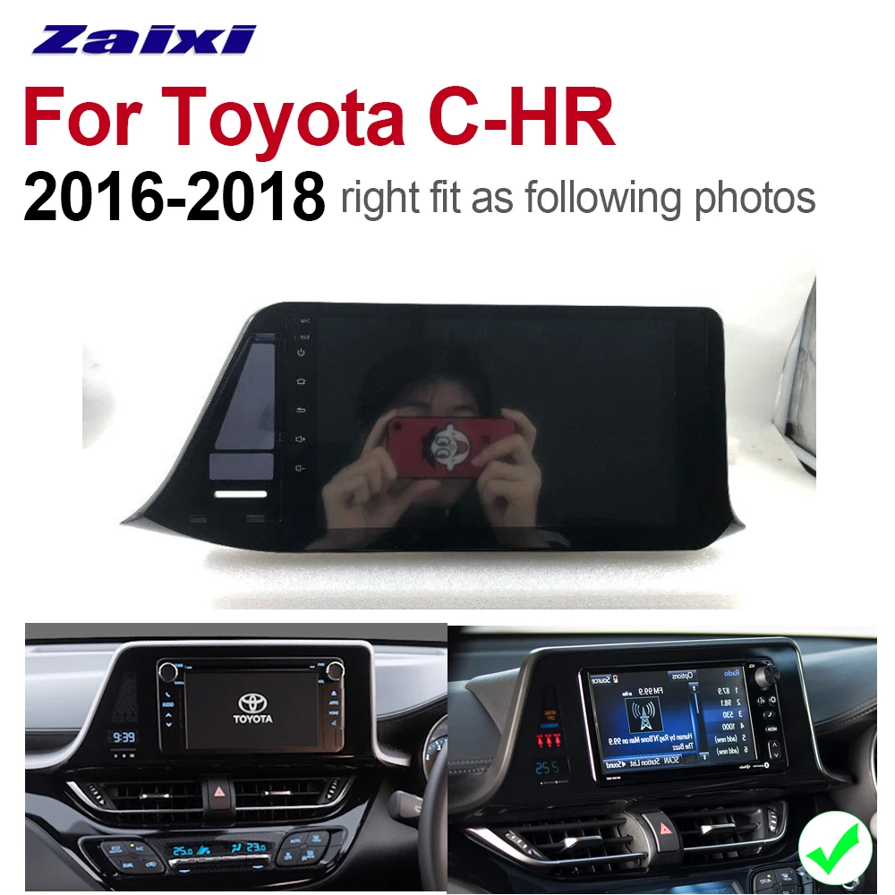 Автомагнитола ZaiXi с GPS Навигатором Android стерео для Toyota CHR RHD 2016 ~ 2018 NAVI