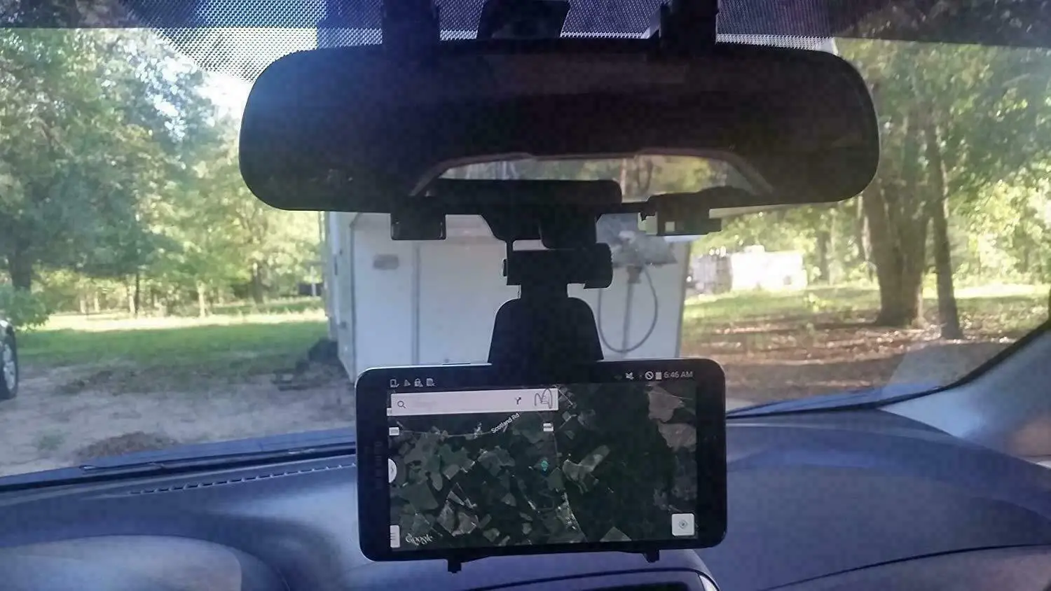 Для сотового телефона авто зеркало заднего вида Универсальное крепление подставка держатель Колыбель для мобильных смартфонов