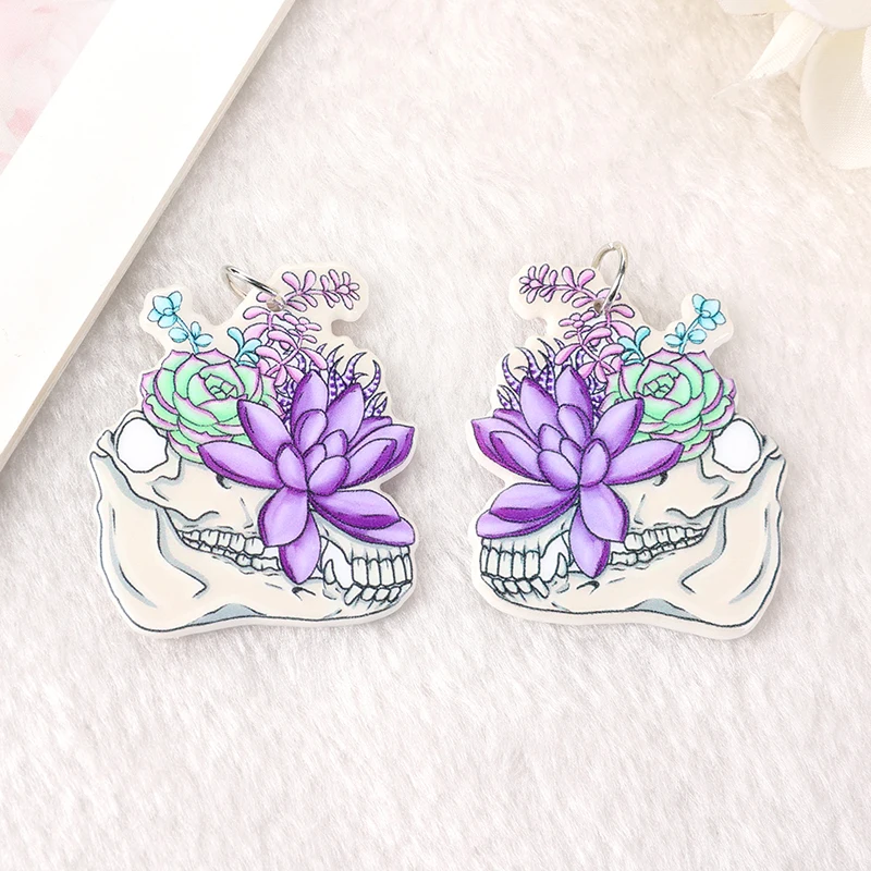 12 шт. подвески в виде готического единорога на Хэллоуин акриловые Призрачного