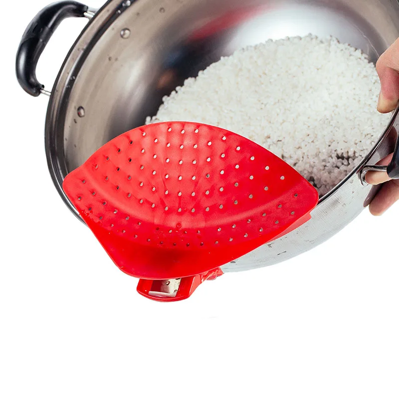 Силиконовые полипропиленовые дуршлаги кухонный зажим на фотодержателе для