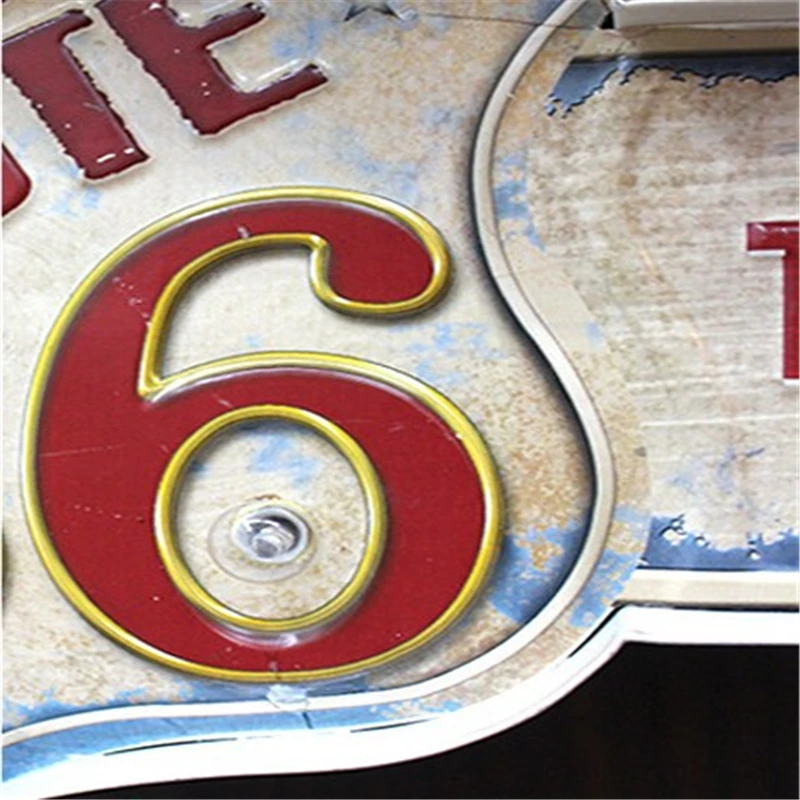 

Vintage LED Light Neon Signs Irregular Shade Tin Metal Decorative Painting Retro Art Sticker Poste Wall Hanging Pub Bar Signs