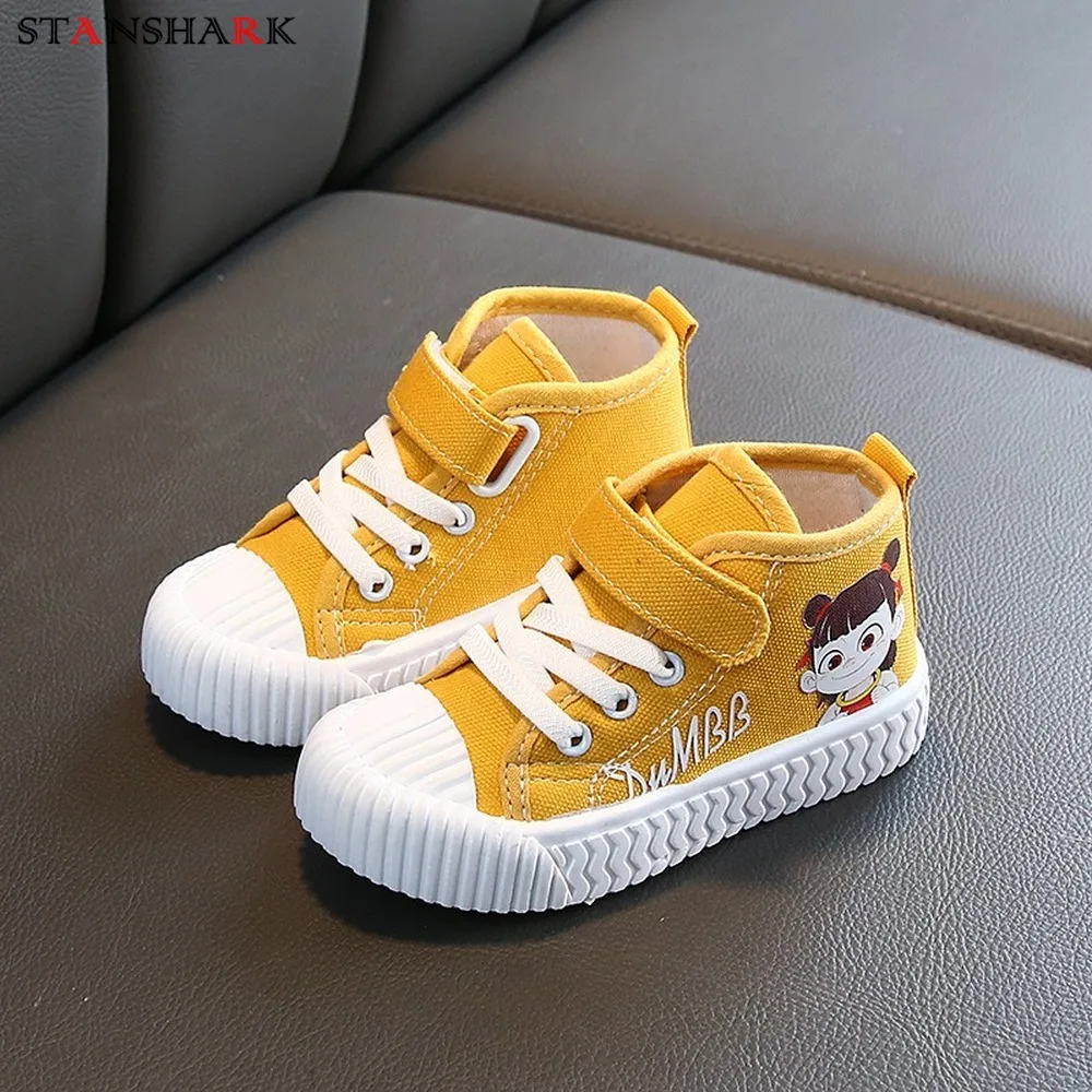 Spring Autumn Children Casual Shoes Boys Girls Sport Breathable Sneakers Baby Child Print Canvas | Детская одежда и обувь