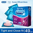 Презервативы Durex 3 маленького размера 49 мм, портативные контрацептивы для взрослых, интимные товары для секса