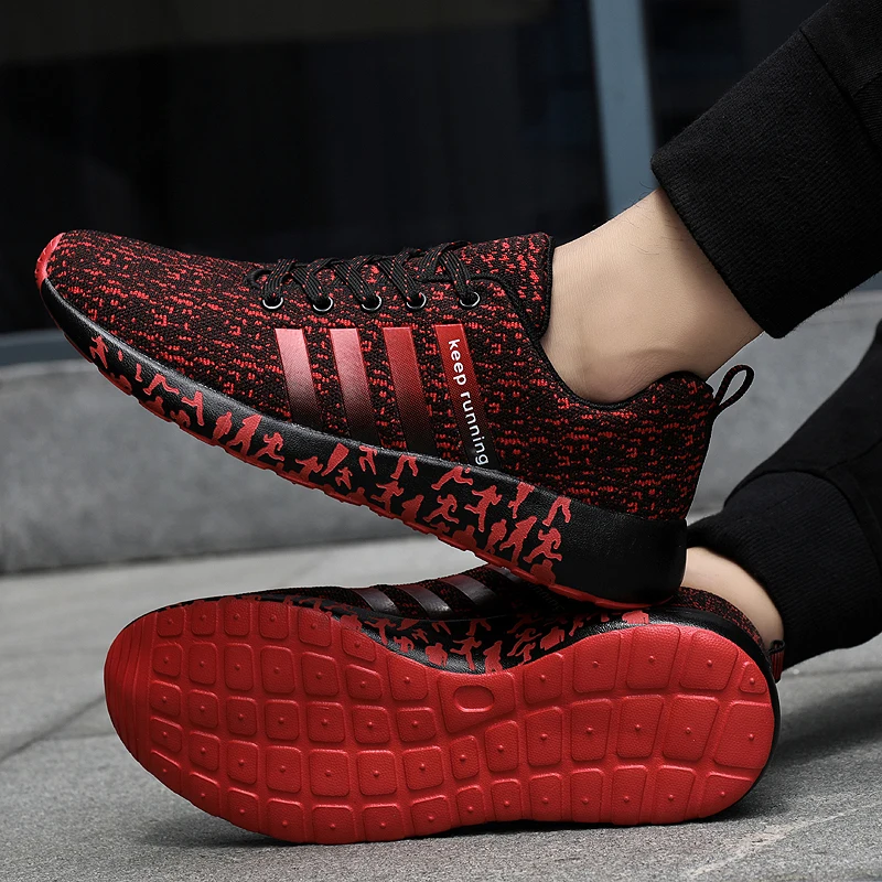 

New 2022 Men Running Shoes Breathable Outdoor Sports Shoes Lightweight Sneakers for Women Comfortable Athletic Training Footwear