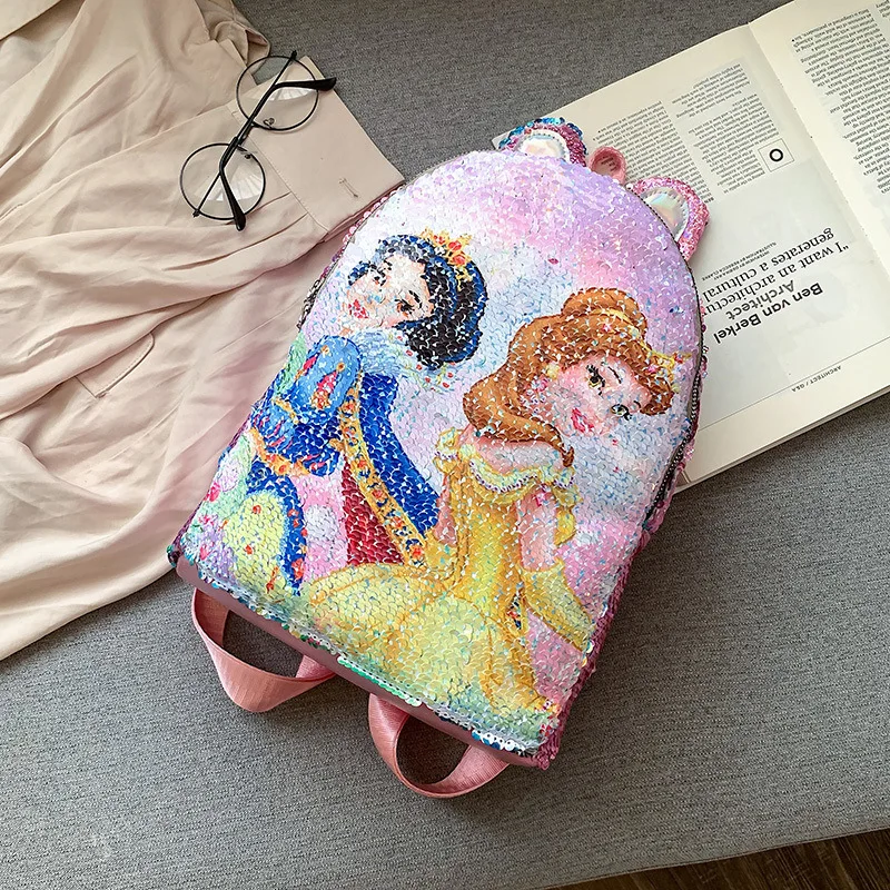 Новый рюкзак Disney для принцессы Холодное сердце сумка Эльзы женская школьная