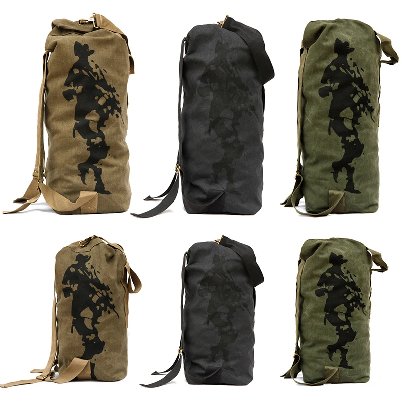 Походная Холщовая Сумка супер вместительный армейский военный тактический