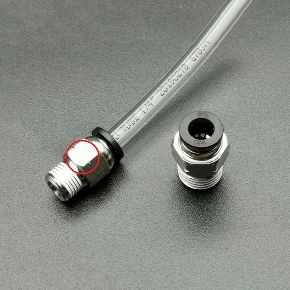 1/" 1/4" 3/" NPT Мужской x Fit 5/32" до 1/" OD трубка пневматические фитинги нажимной разъем