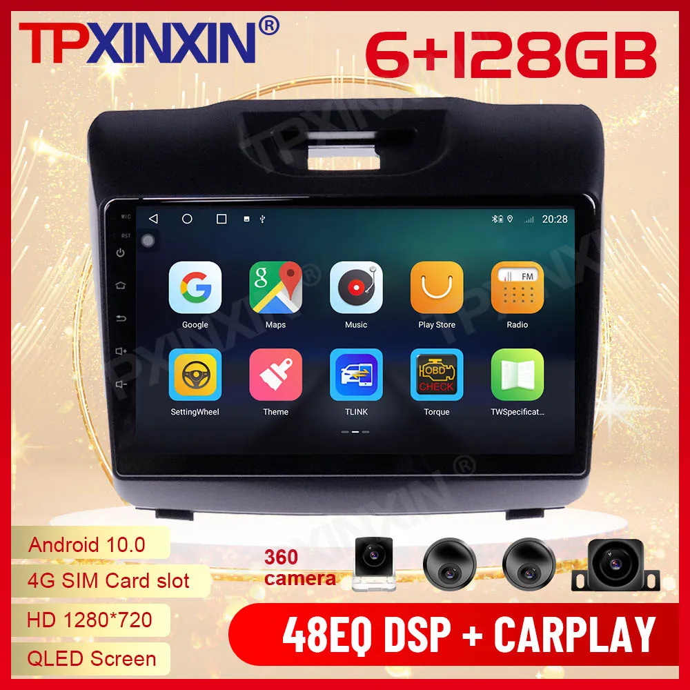 

2 Din Carplay Android радио приемник Мультимедиа Стерео для Chevrolet S10 2015 2016 2017 2018 GPS навигация WiFi видео головное устройство