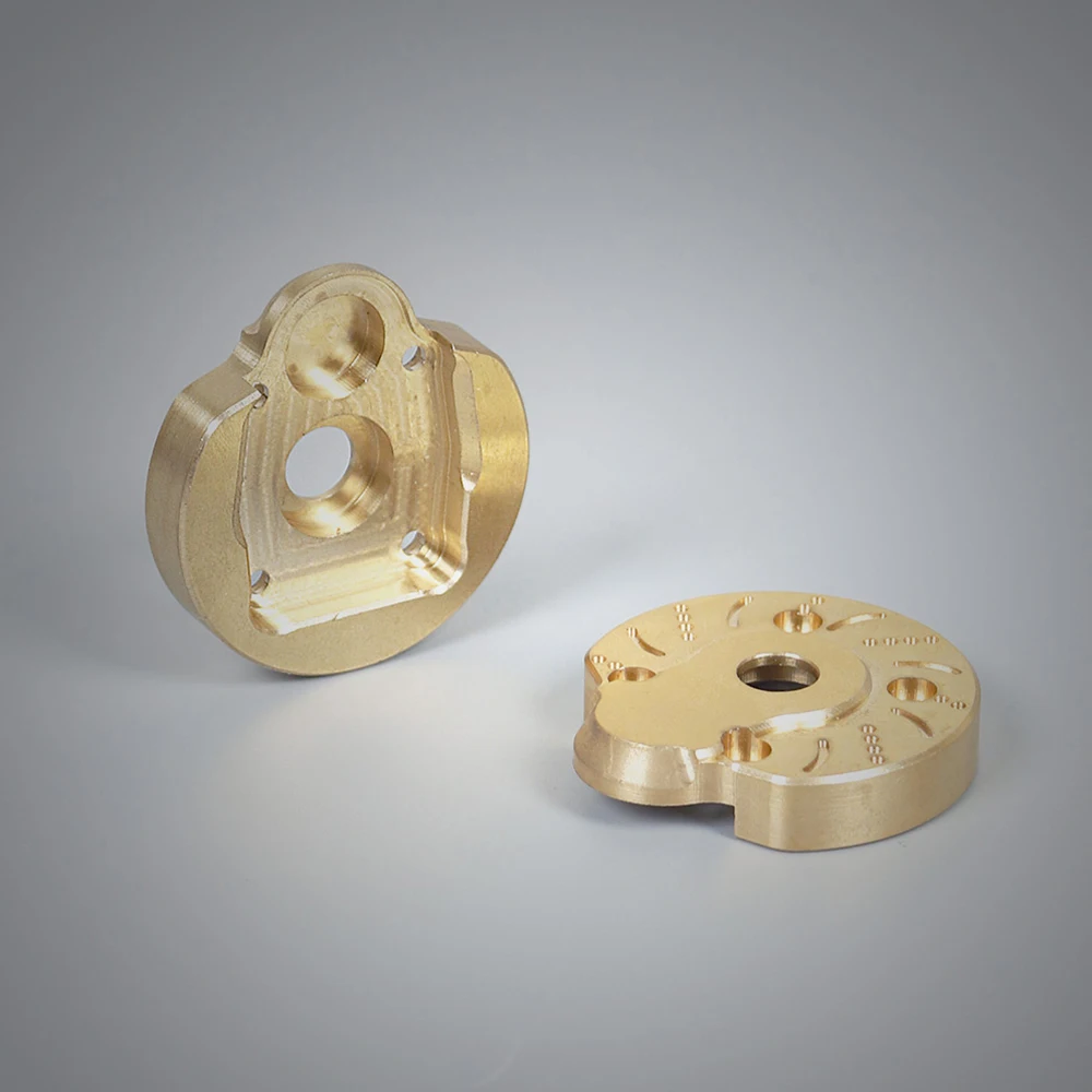 Латунные весы портал поворотный кулак оси корпус для 1:10 RC Crawler Axial SCX10 III AXI03007 и