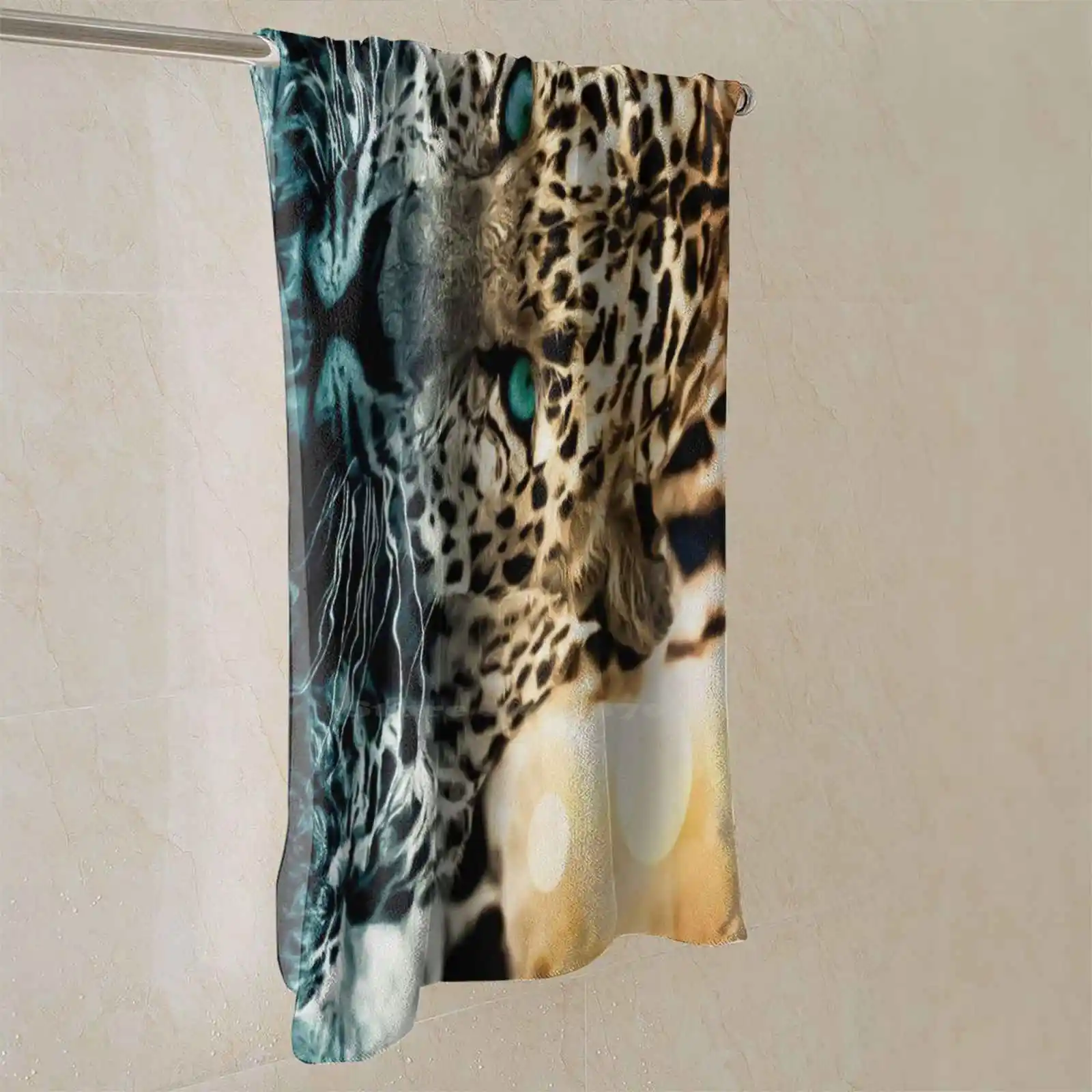 Банное полотенце с 3D-принтом Jaguar On The Hunt сильное поглощение воды для охоты