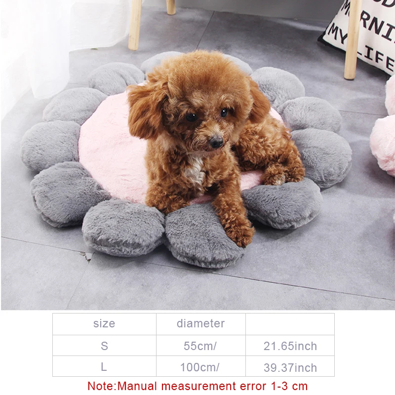 Зимний Теплый матрас в форме цветка для домашних животных|Дома конуры и манежи| |