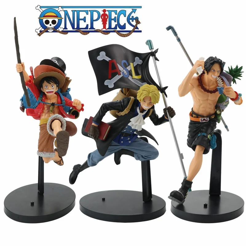 

20cm Anime One Piece Figure Running Luffy Backpack Style Figurine Monkey D Luffy Action Figures