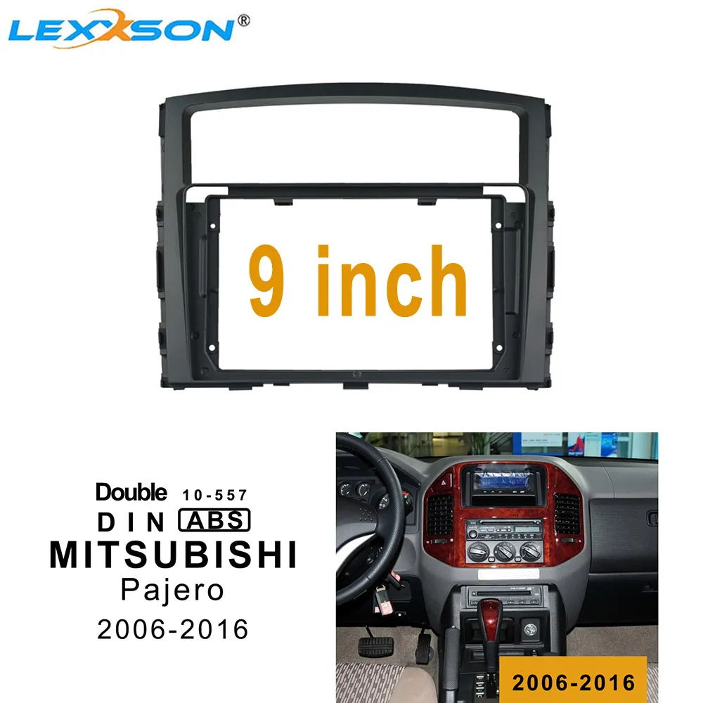 9 дюймовая Автомобильная панель для MITSUBISHI Pajero 2006 2016 двойная Din установки