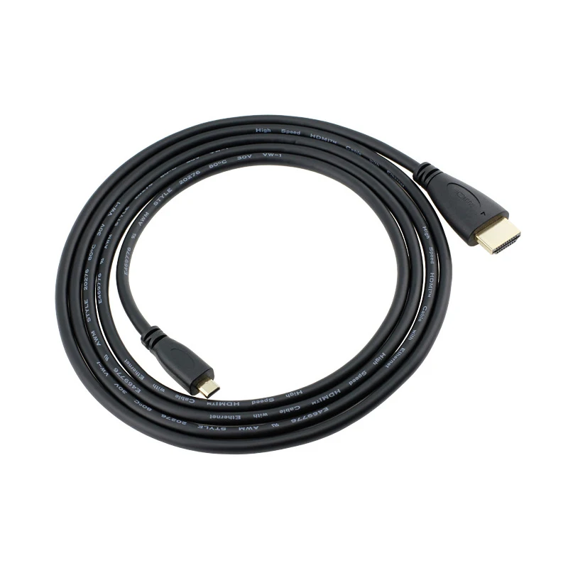 Micro HDMI к HDMI папа-папа адаптер конвертер кабель 1080P Full HD V1.4 Micro HDMI(тип D) к HDMI(тип A) кабель