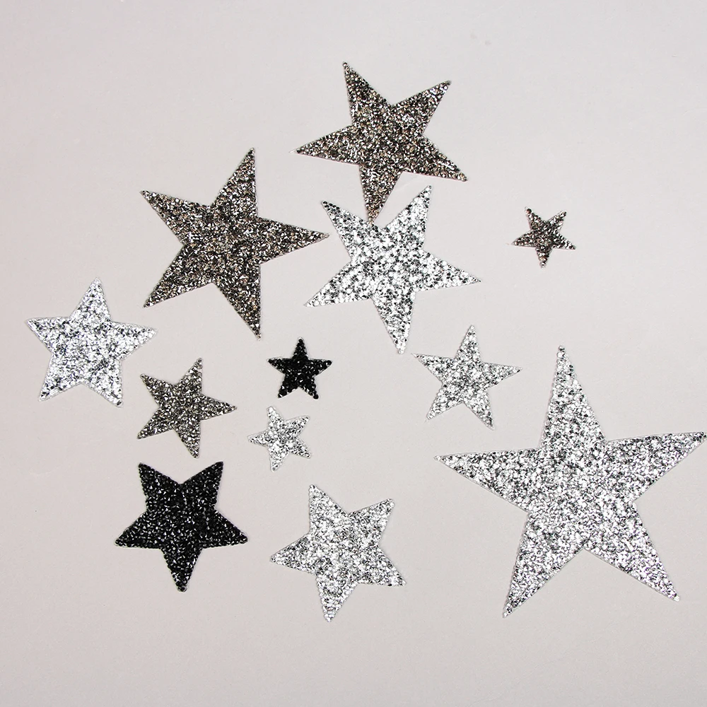 1 шт. разноцветные стразы нашивки в виде звезд стикеры пентаграммы термонаклейки