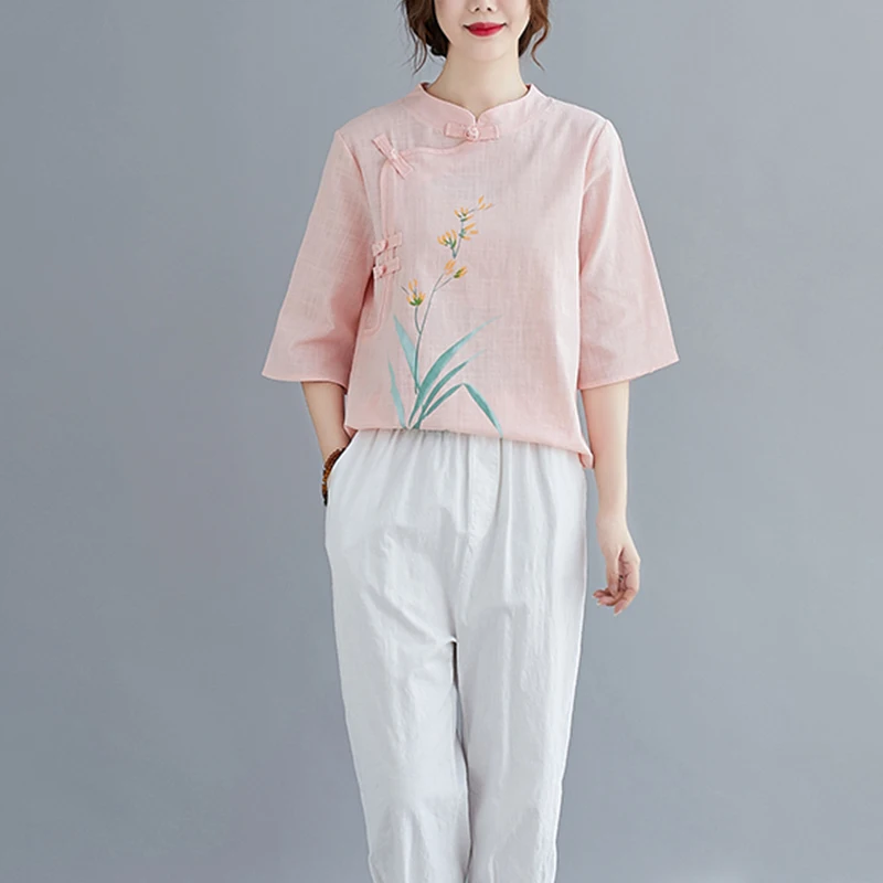 Хлопковый и льняной воротник с изображением литературы искусства осень |