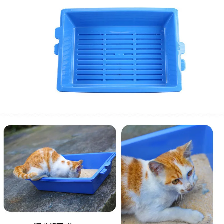Большой поднос для кошачьего туалета тренировочный пластиковый песочница легко
