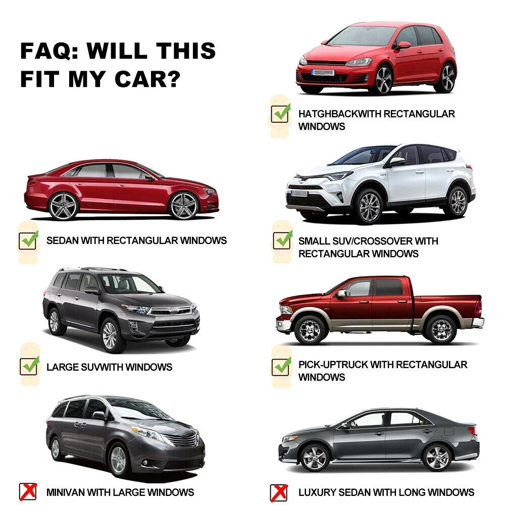 Автомобильный передний боковой козырек для окна 1 пара солнцезащитный подходит