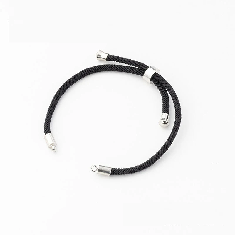 5PCS/Lot 3mm Black Red Rope Accessories Adjustable Link Chain for DIY Connectors Charms Bracelets Jewelry Making | Украшения и