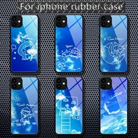 art blue sky and white clouds phone cases rubber for iphone 12 11 pro max xs 8 7 6 6s plus x 5s se 2020 xr 12 mini case