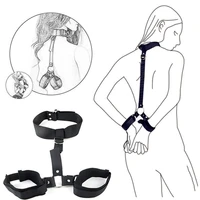 adult games erotic sex toys for woman couples slave neck handcuffs nylon bdsm bondage restraints collar fetish sex products