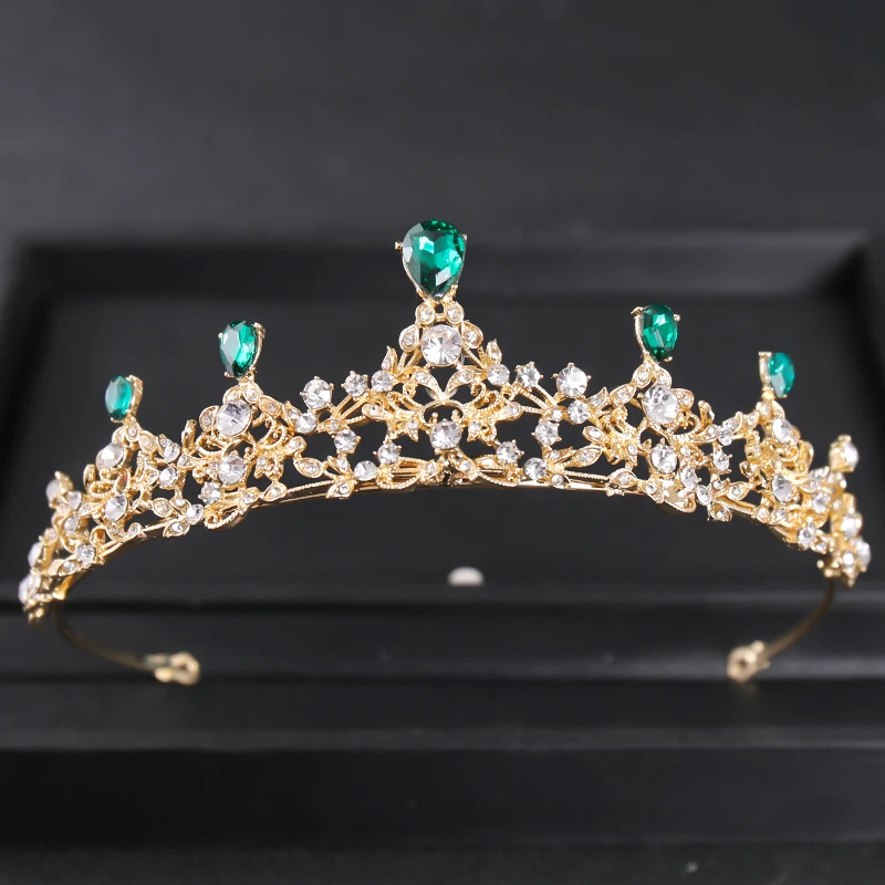 Тиары и короны в барочном стиле хрусталя для невесты роскошные диадемы из