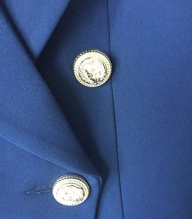 Модный офисный женский костюм 2019 блейзер высокого качества двубортный