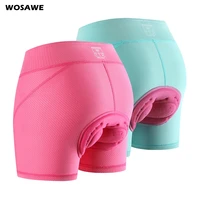 wosawe women cycling shorts underwear with pads female tight ciclismo bicycle shorts mtb women gel shorts riding bike underpant