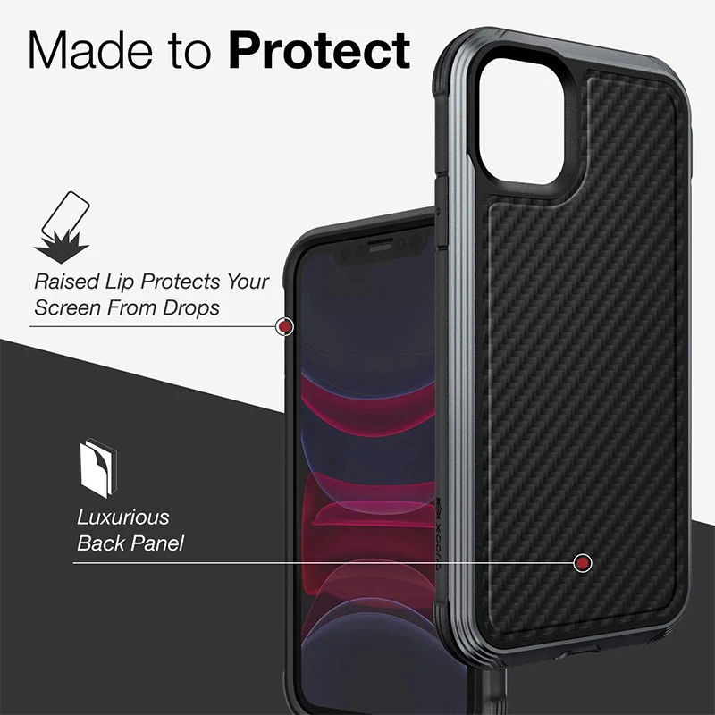 x doria defense lux iphone 11 case military grade drop tested anodized aluminum tpu and polycarbonate protective case free global shipping