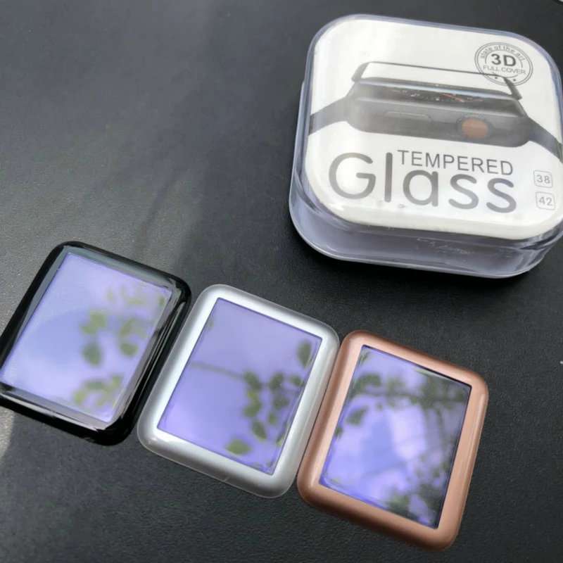 JGKK для iWatch Apple Watch 38 мм 42 серия 1/2/3 защита экрана из закаленного стекла с полным