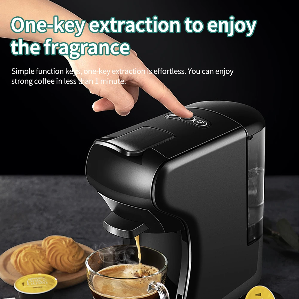 

Coffee Machine 19 Bar 4 in 1 Multiple Capsule Espresso Cafeteria Dolce Milk Capsule Ground Coffee Capsule Coffee Machine